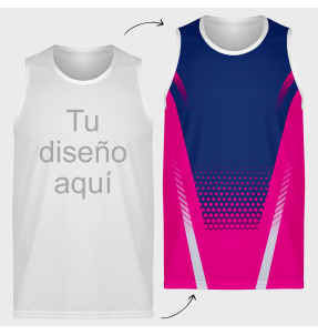 Camiseta running sin mangas 100% fullprint personalizada