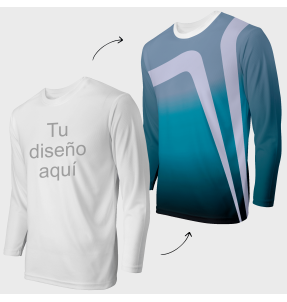 Camiseta running manga larga 100% fullprint personalizada