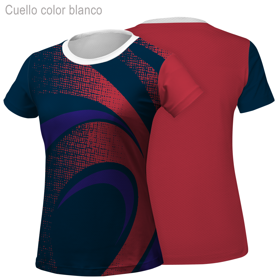 Camiseta running manga corta de mujer 100% fullprint personalizada