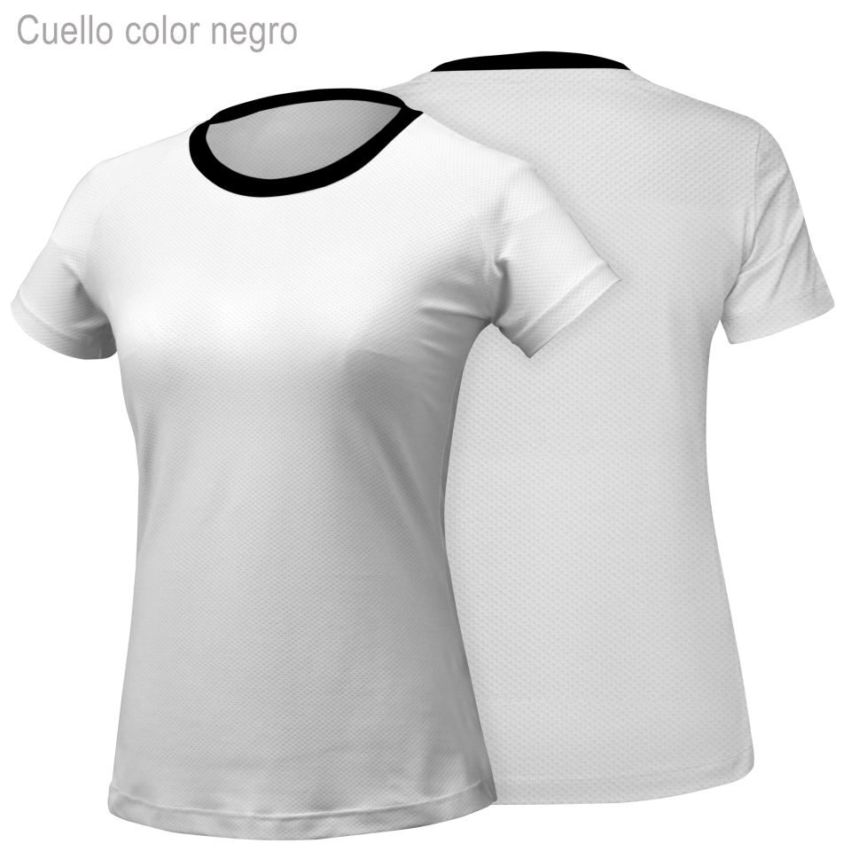 Camiseta running manga corta de mujer 100% fullprint personalizada