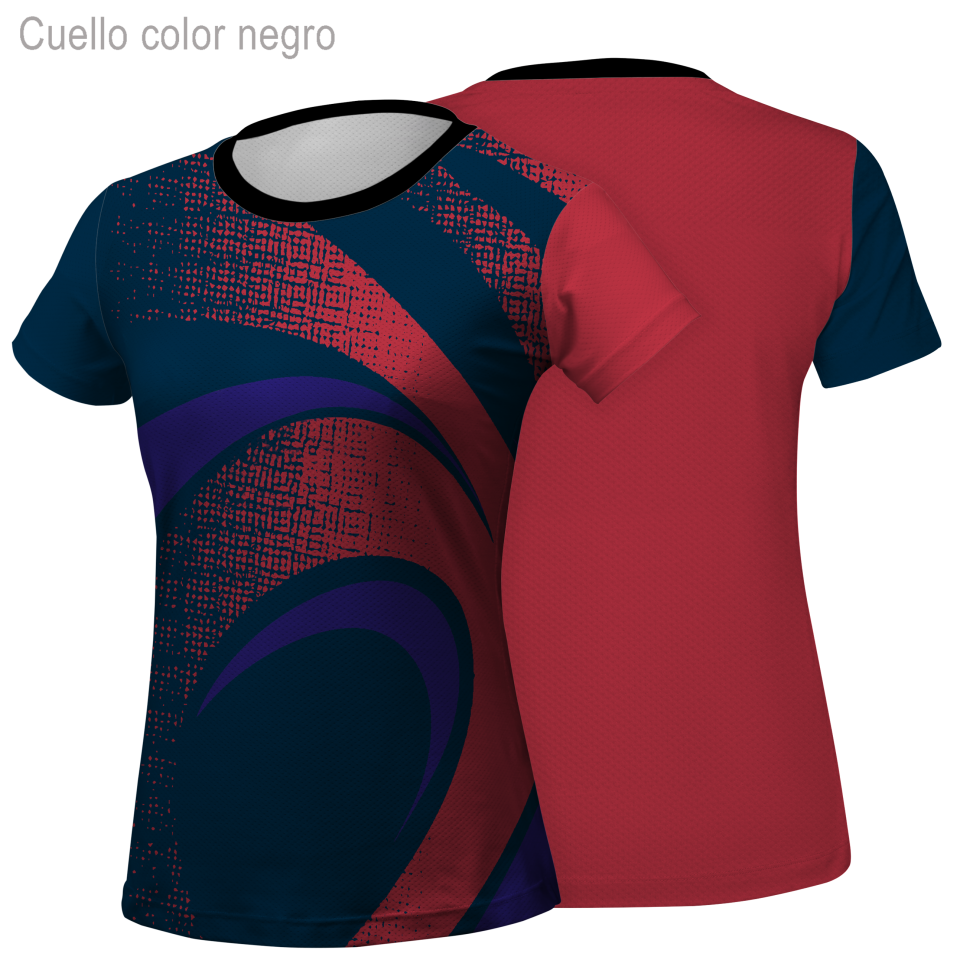 Camiseta running manga corta de mujer 100% fullprint personalizada
