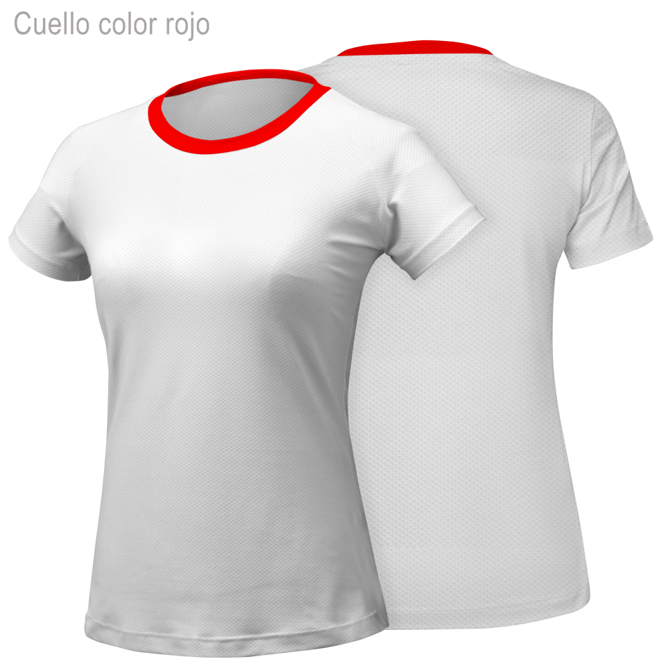Camiseta running manga corta de mujer 100% fullprint personalizada