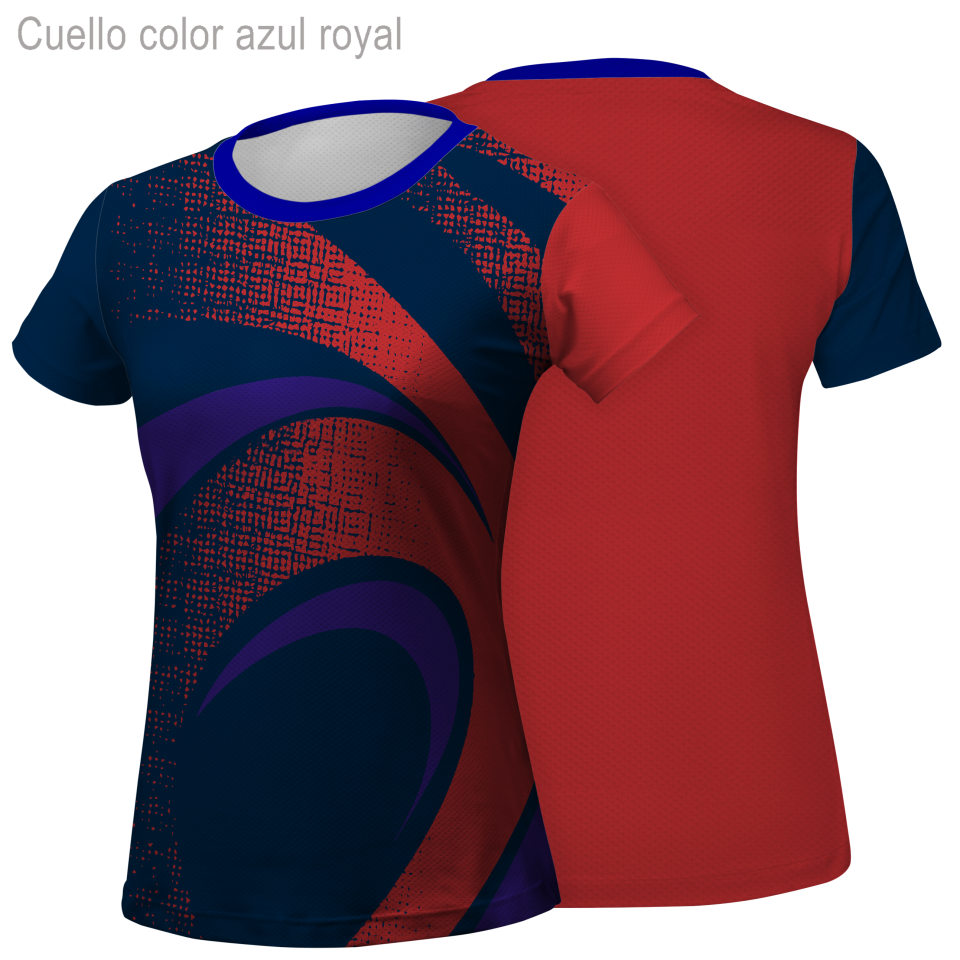 Camiseta running manga corta de mujer 100% fullprint personalizada