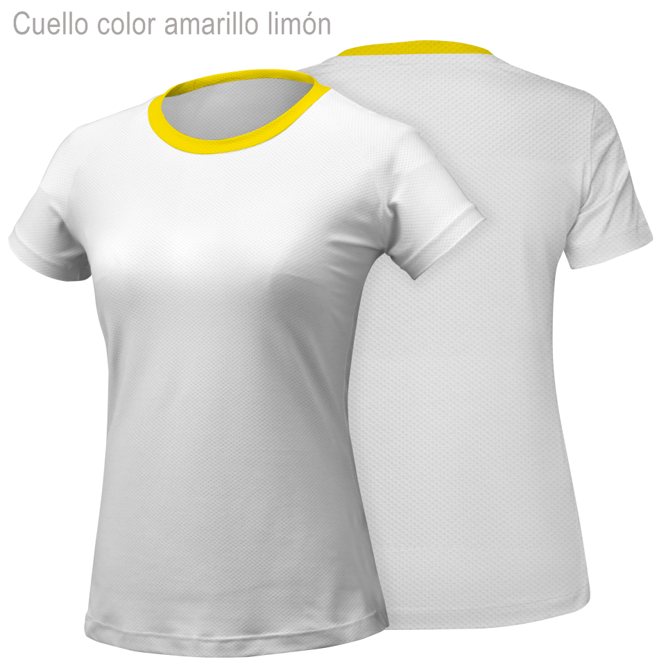 Camiseta running manga corta de mujer 100% fullprint personalizada