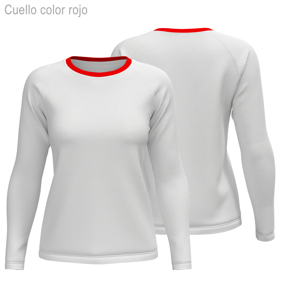 Camiseta running manga larga de mujer 100% fullprint personalizada