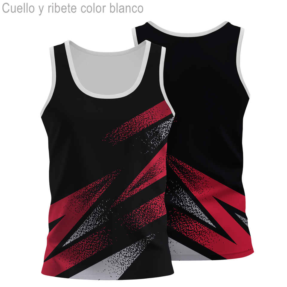 Camiseta running sin mangas de mujer 100% fullprint personalizada