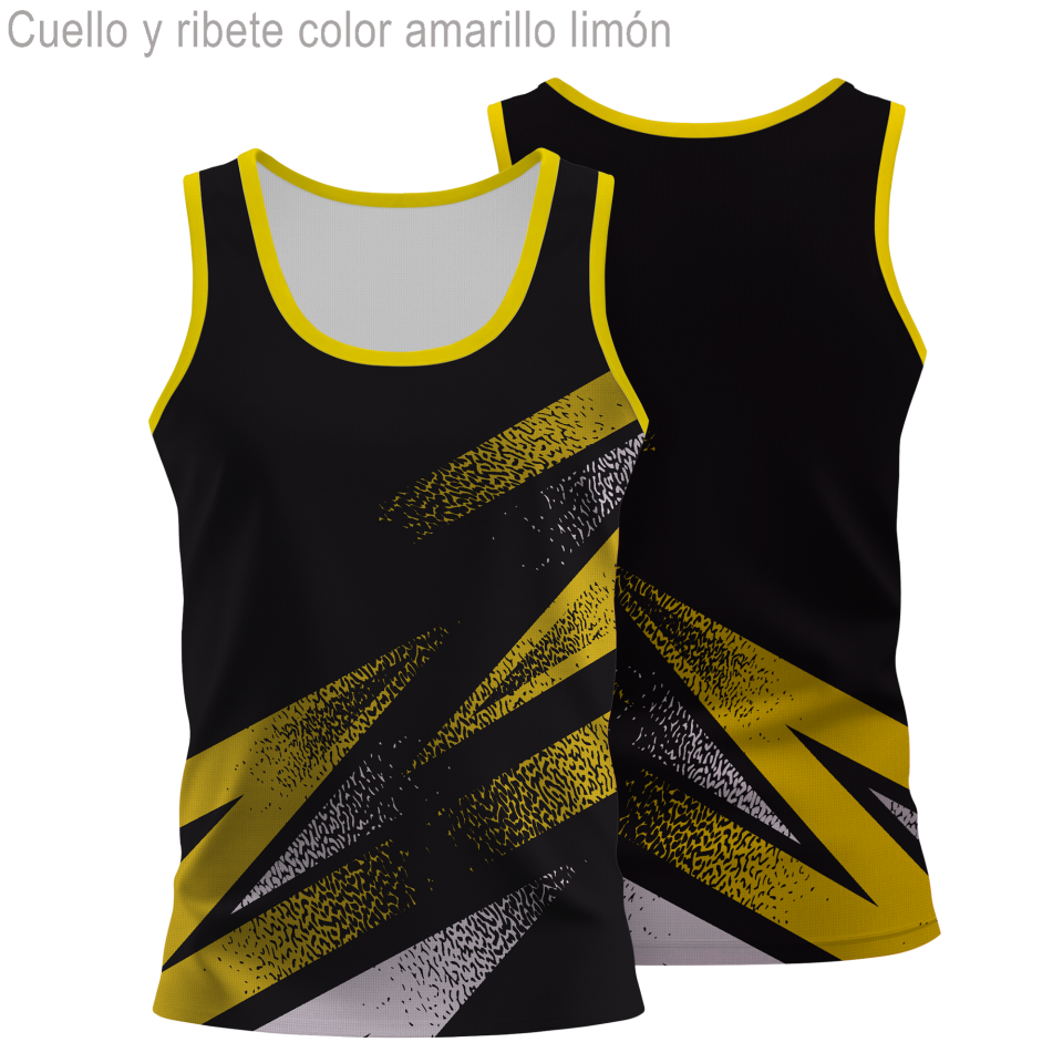Camiseta running sin mangas de mujer 100% fullprint personalizada