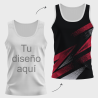 Camiseta running sin mangas de mujer 100% fullprint personalizada