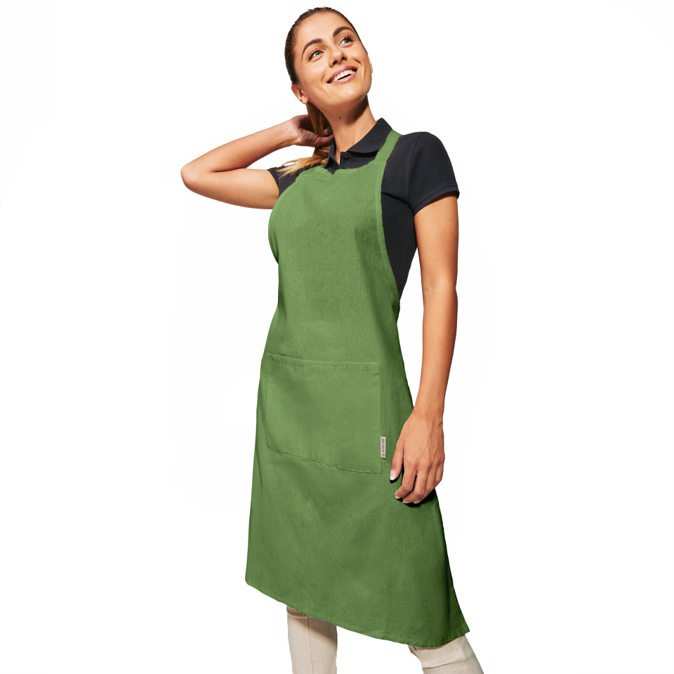 Delantal de cáñamo personalizado