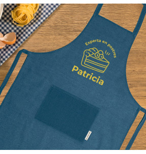 Delantal de cáñamo personalizado