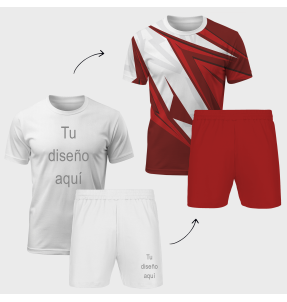 Conjunto running camiseta y pantalón corto 100% fullprint personalizado