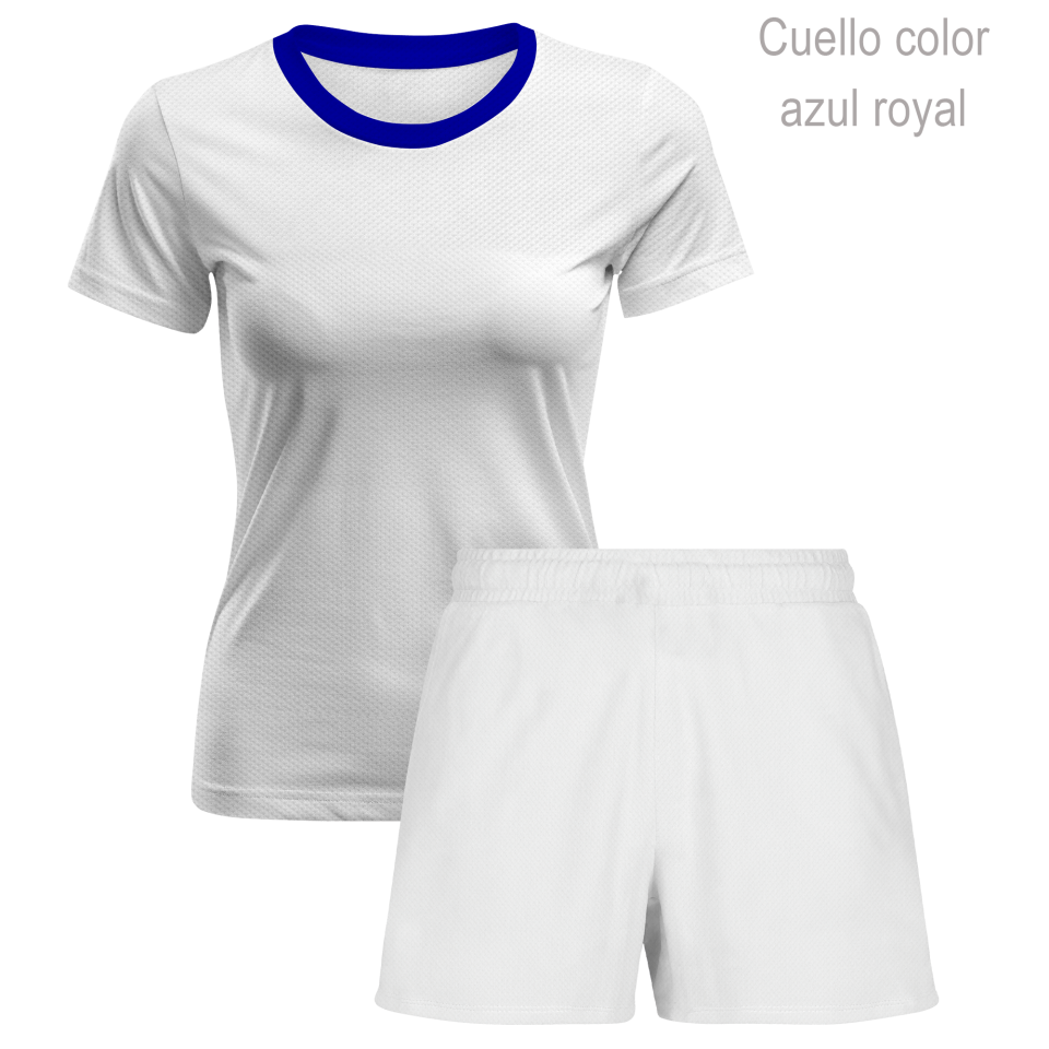 Conjunto running camiseta y pantalón corto de mujer 100% fullprint personalizado