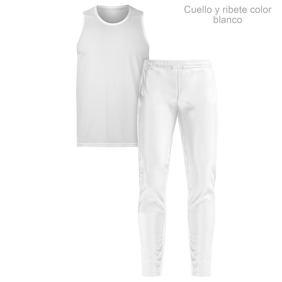 Conjunto running camiseta sin mangas y pantalón largo 100% fullprint personalizado