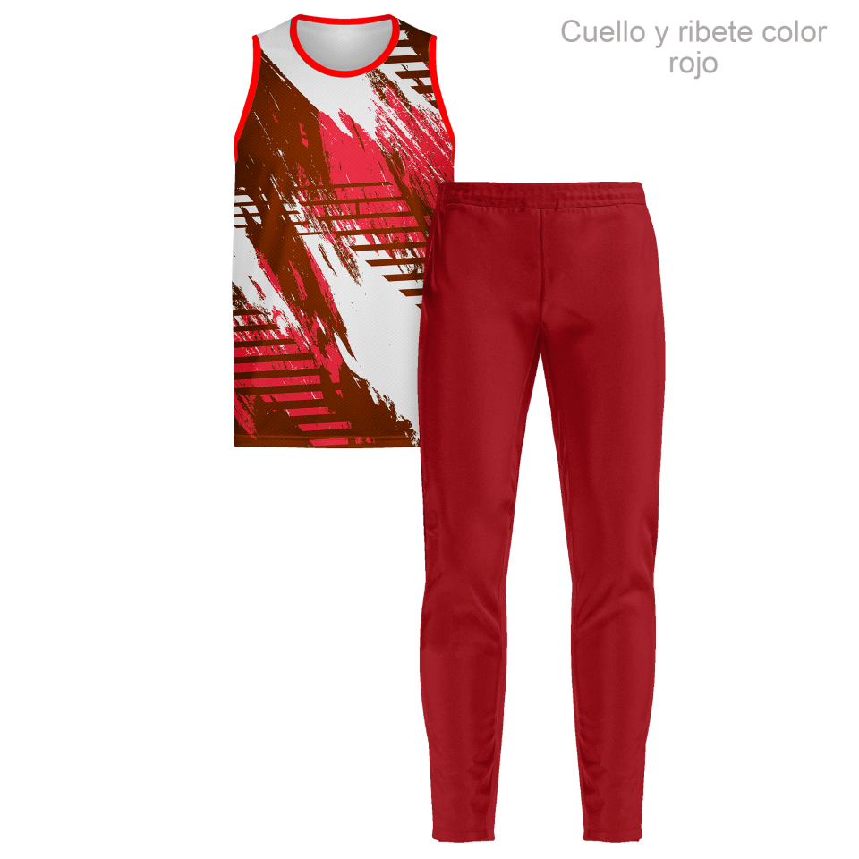 Conjunto running camiseta sin mangas y pantalón largo 100% fullprint personalizado