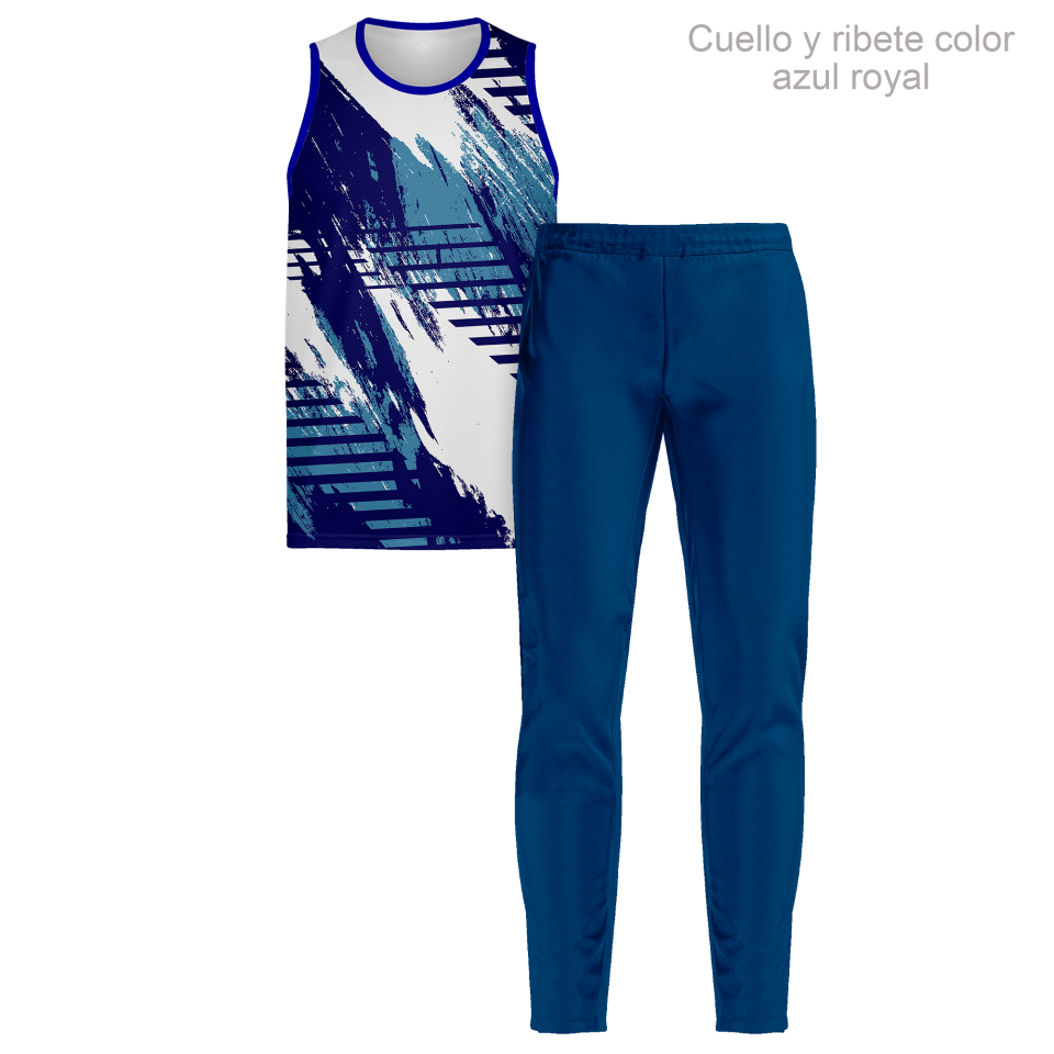 Conjunto running camiseta sin mangas y pantalón largo 100% fullprint personalizado