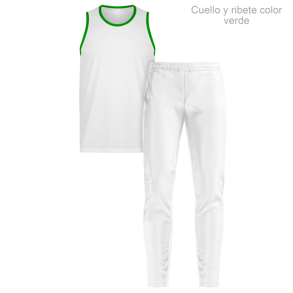 Conjunto running camiseta sin mangas y pantalón largo 100% fullprint personalizado