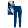 Conjunto running camiseta sin mangas y pantalón largo 100% fullprint personalizado