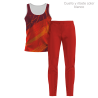 Conjunto running camiseta sin mangas y pantalón largo de mujer 100% fullprint personalizado