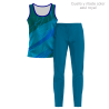 Conjunto running camiseta sin mangas y pantalón largo de mujer 100% fullprint personalizado