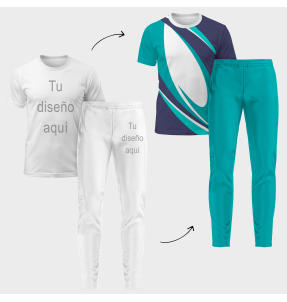 Conjunto running camiseta y pantalón largo 100% fullprint personalizado