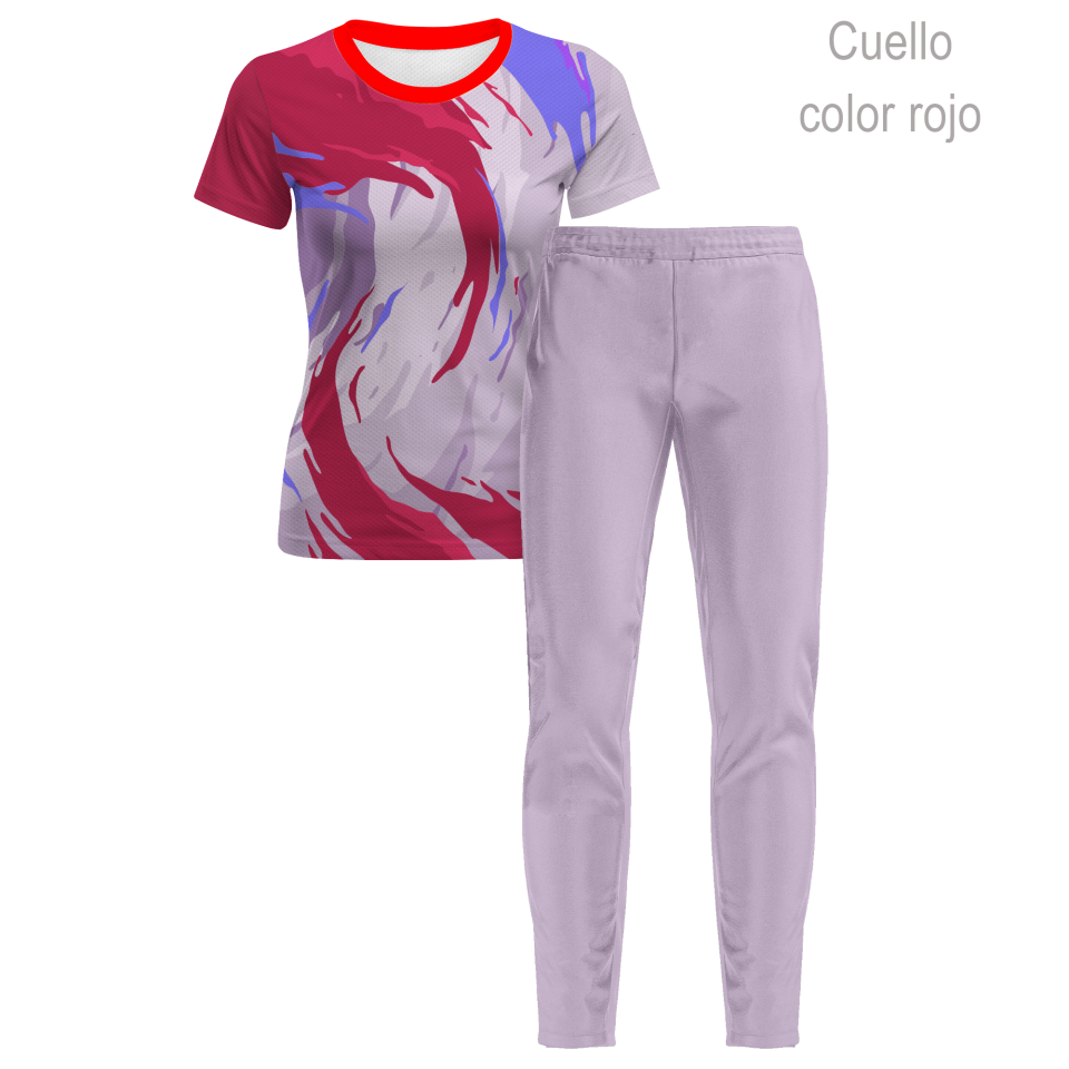 Conjunto running camiseta y pantalón largo de mujer 100% fullprint personalizado