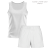 Conjunto running camiseta sin mangas y pantalón corto de mujer 100% fullprint personalizado