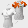Camiseta petanca manga corta de mujer 100% fullprint personalizada