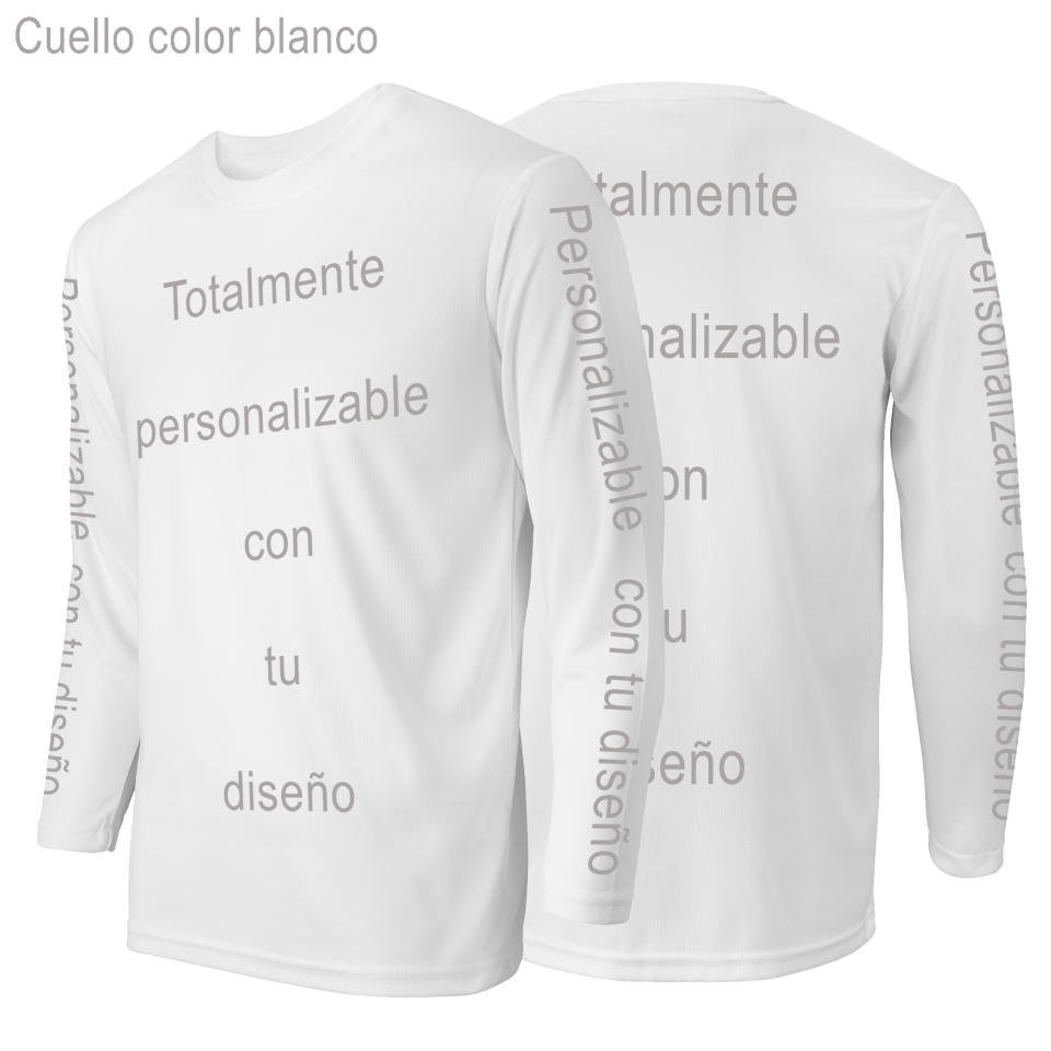Camiseta petanca manga larga 100% fullprint personalizada