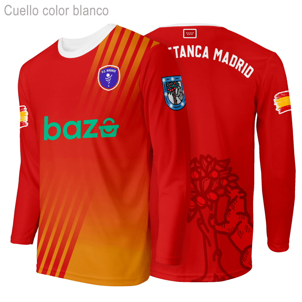 Camiseta petanca manga larga 100% fullprint personalizada