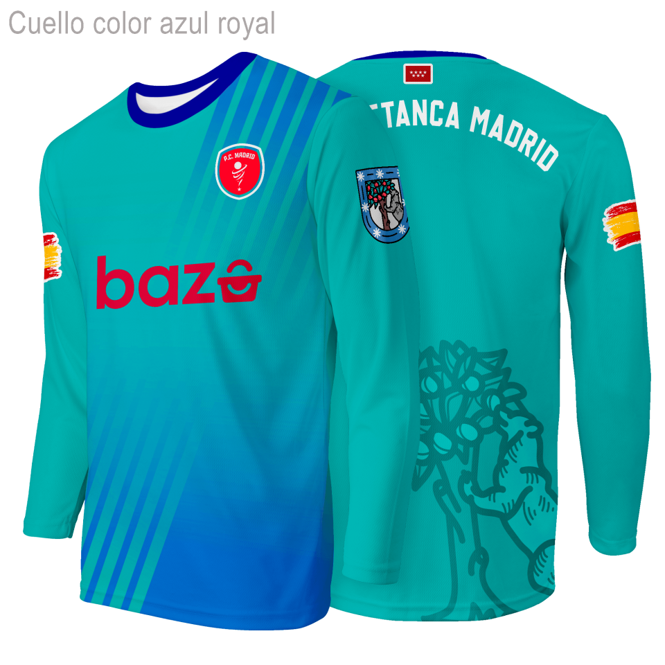 Camiseta petanca manga larga 100% fullprint personalizada