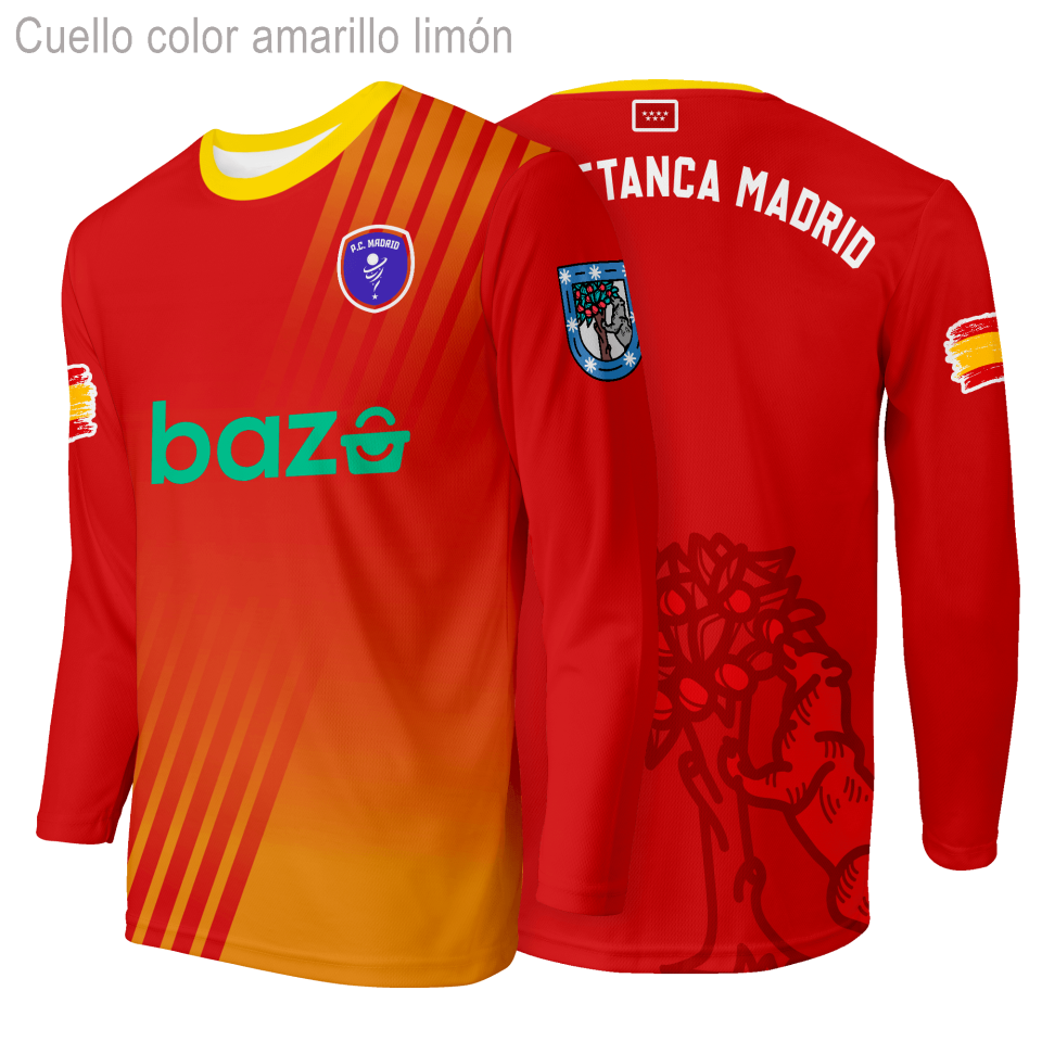 Camiseta petanca manga larga 100% fullprint personalizada