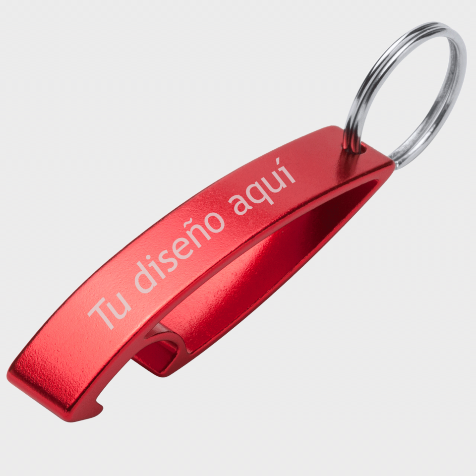 Llavero abridor Sparkling de aluminio