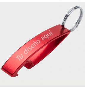 Llavero abridor Sparkling de aluminio