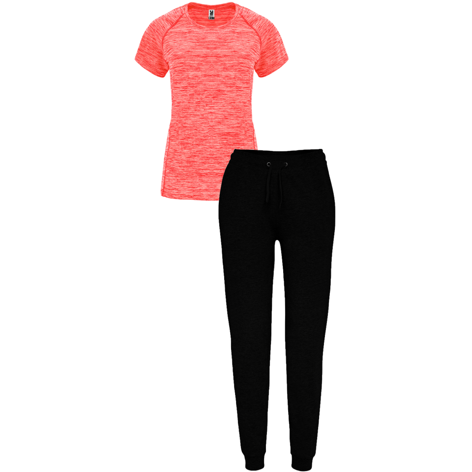 Conjunto de mujer petanca camiseta técnica vigoré y pantalón largo personalizado