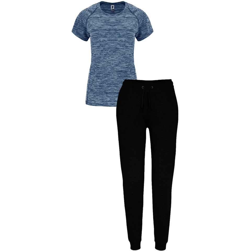 Conjunto de mujer petanca camiseta técnica vigoré y pantalón largo personalizado