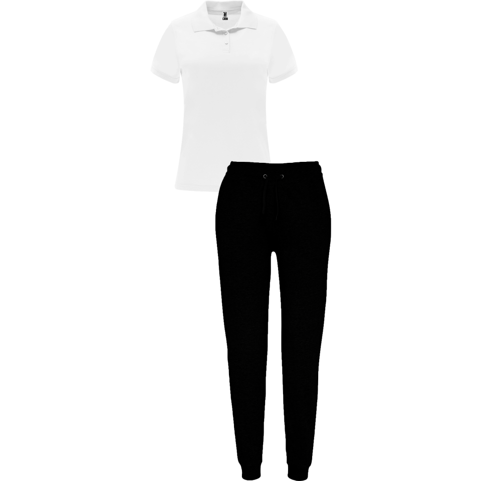 Conjunto de mujer petanca polo técnico y pantalón largo personalizado