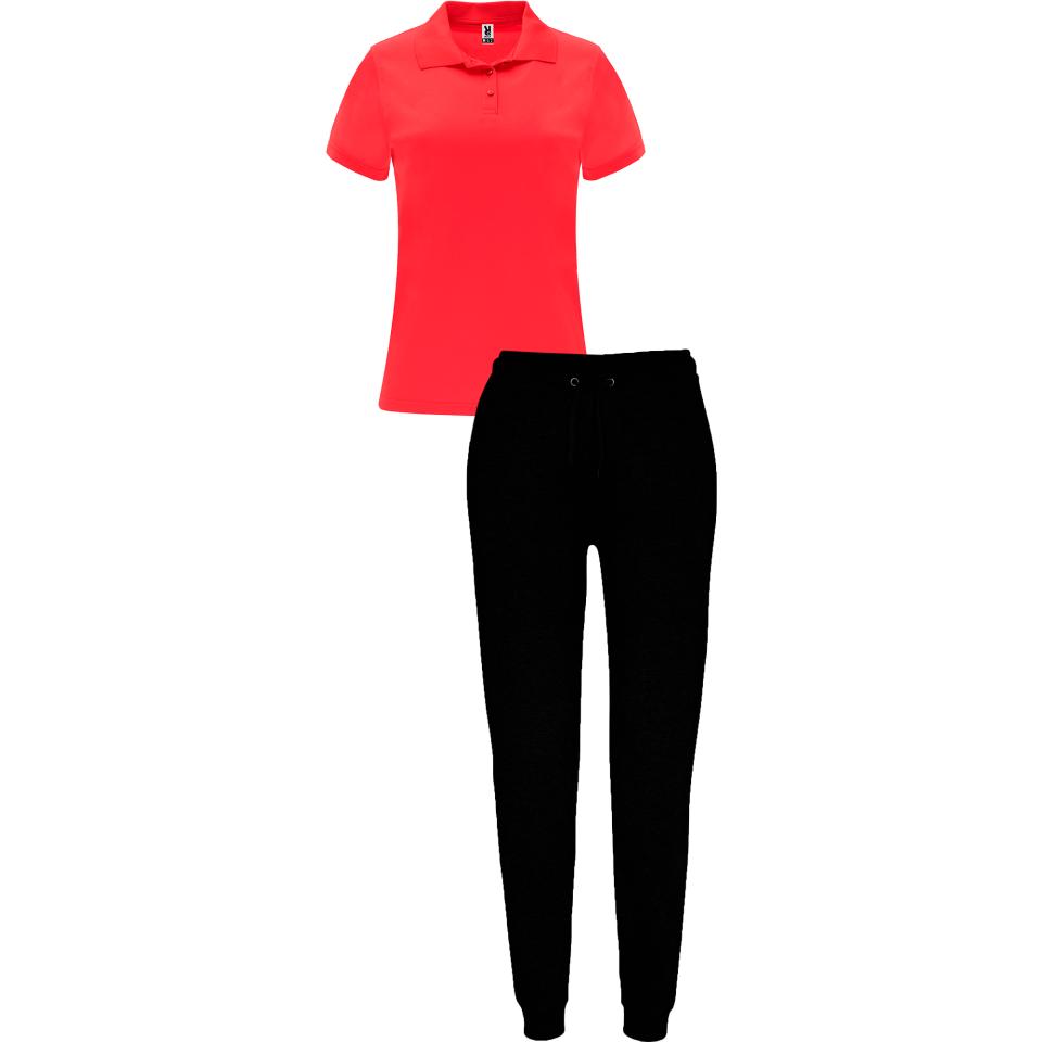 Conjunto de mujer petanca polo técnico y pantalón largo personalizado