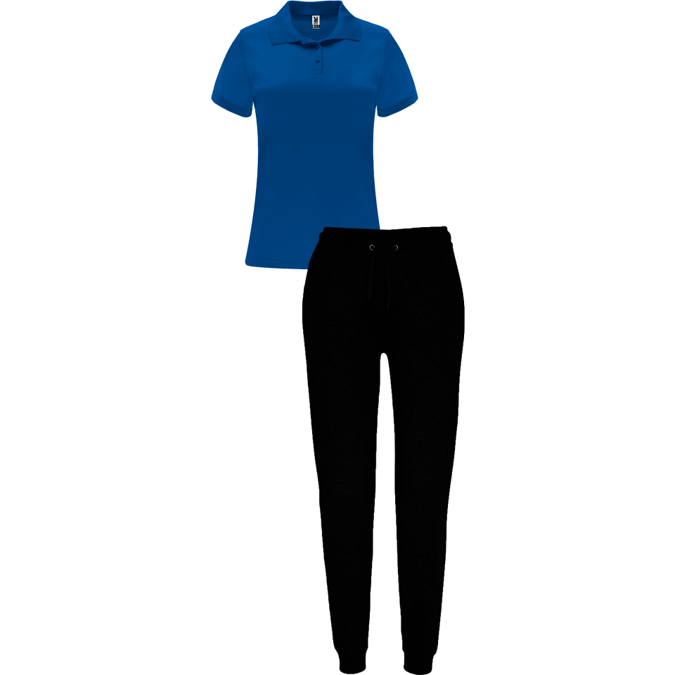 Conjunto de mujer petanca polo técnico y pantalón largo personalizado