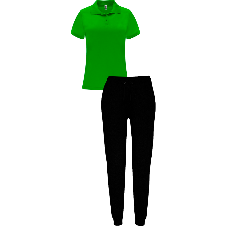 Conjunto de mujer petanca polo técnico y pantalón largo personalizado