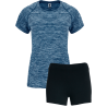 Conjunto de mujer petanca camiseta técnica vigoré y pantalón corto personalizado