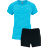 Conjunto de mujer petanca camiseta técnica vigoré y pantalón corto personalizado