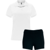 Conjunto de mujer petanca polo técnico y pantalón corto personalizado