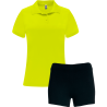 Conjunto de mujer petanca polo técnico y pantalón corto personalizado