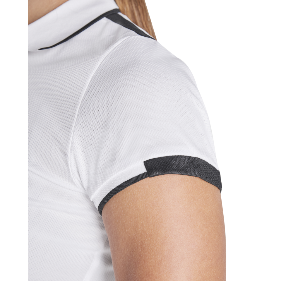 Conjunto de mujer petanca polo técnico bicolor y pantalón corto personalizado