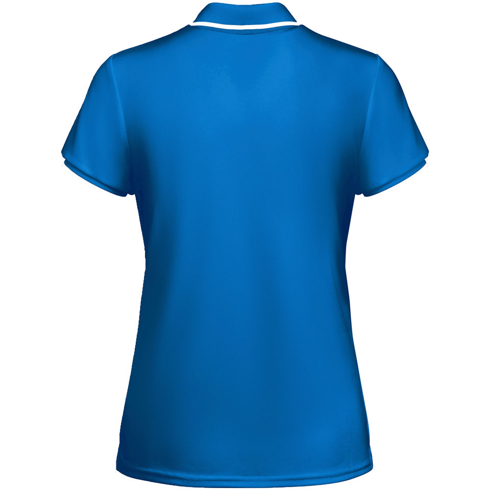 Conjunto de mujer petanca polo técnico bicolor y pantalón corto personalizado