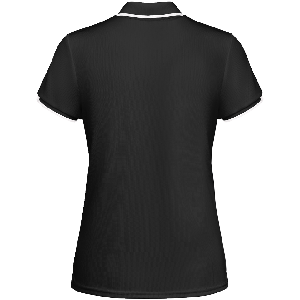 Conjunto de mujer petanca polo técnico bicolor y pantalón corto personalizado