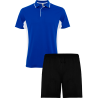 Conjunto petanca polo técnico bicolor y pantalón corto personalizado