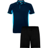 Conjunto petanca polo técnico bicolor y pantalón corto personalizado