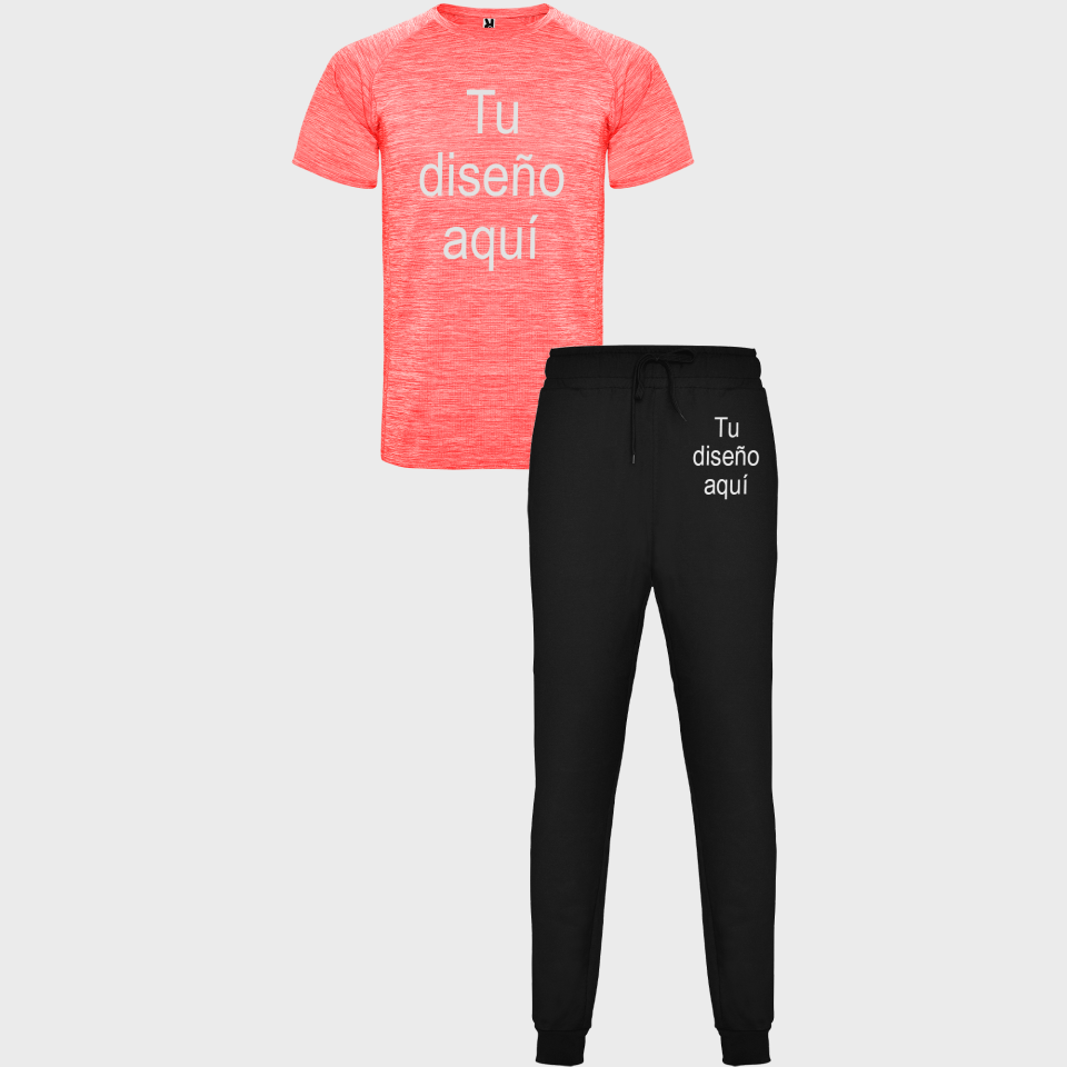 Conjunto petanca camiseta técnica vigoré y pantalón largo personalizado