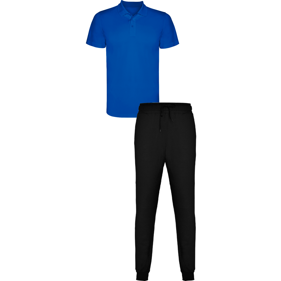 Conjunto infantil petanca polo técnico y pantalón largo personalizado